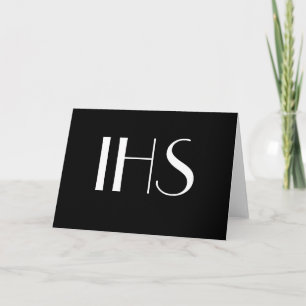 Three Letter Monograms Customizable Note Card