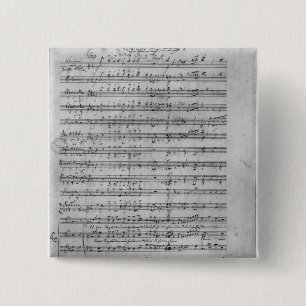 Three Lieder 2 Inch Square Button