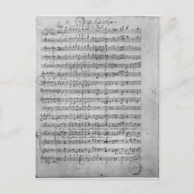 Three Lieder Postcard (Front)