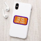 Three Lines of Custom Text - Orange and White Patc