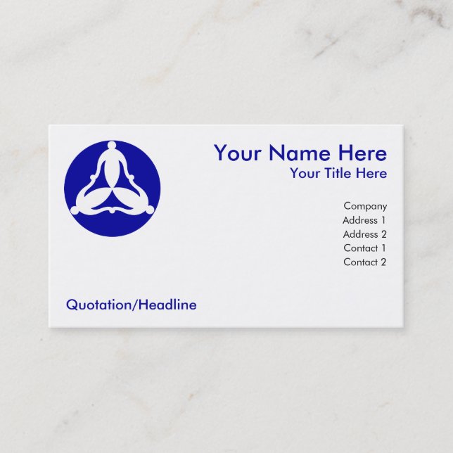 Three Linked People Business Card (Front)