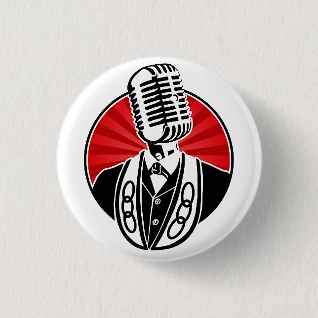 Three Links Odd Cast finback 1 Inch Round Button (Front)