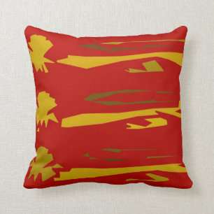 Three lions throw pillow