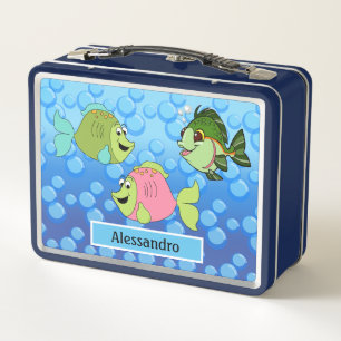 Three Little Fish Metal Lunchbox