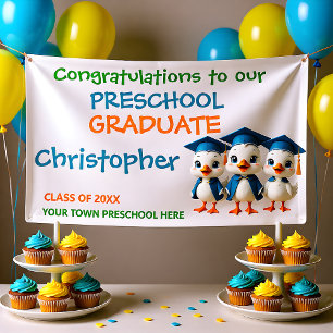 Three Little Geese Preschool Grad Party Banner