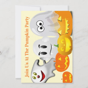 Three Little Ghosts Invitation