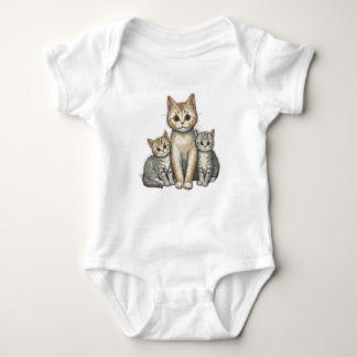 Three Little Kittens Baby Bodysuit