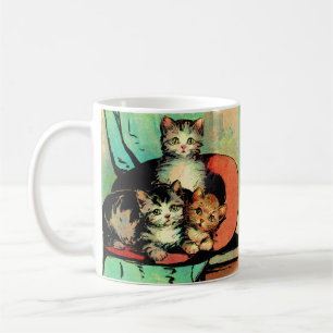 three little kittens coffee mug