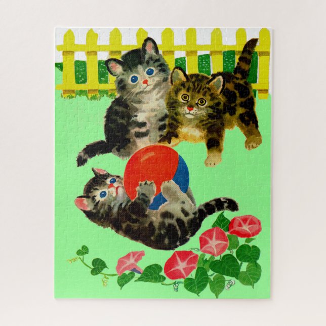 three little kittens jigsaw puzzle (Vertical)