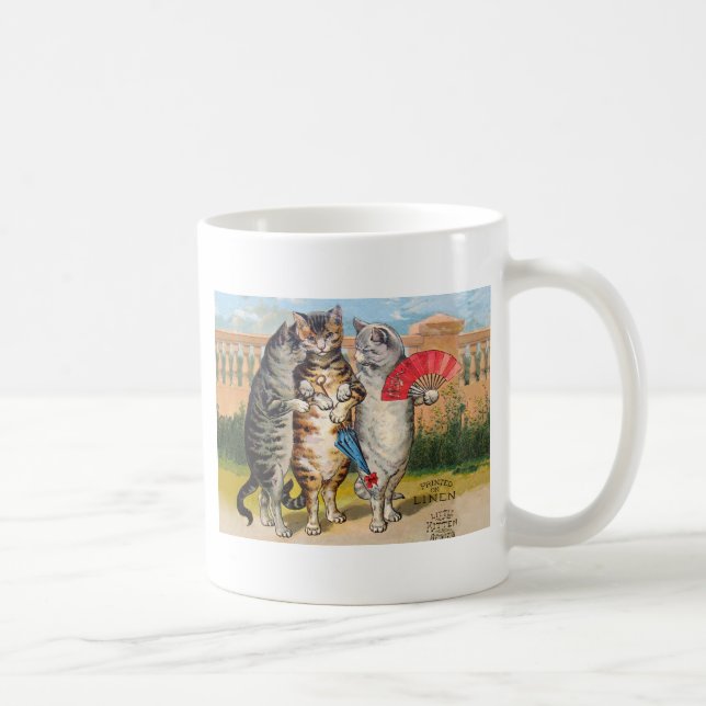 Three Little Kittens Mother Goose Illustration Coffee Mug (Right)