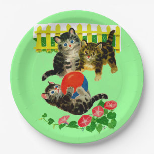 three little kittens paper plate