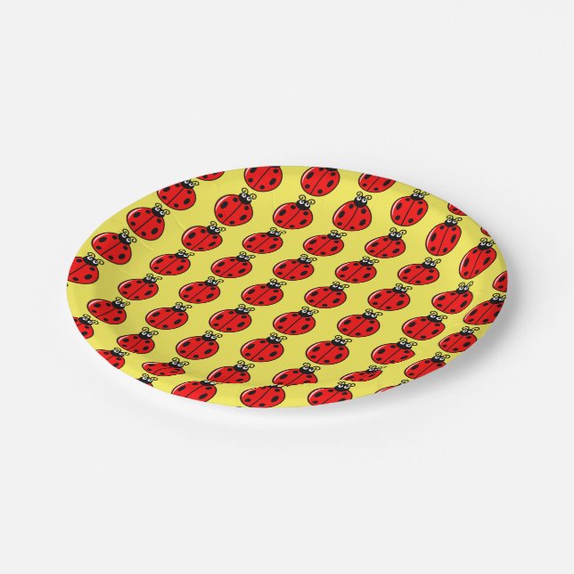 Three Little Ladybugs - Paper Plate (Angled)