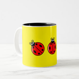Three Little Ladybugs - Two-Tone Mug