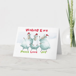 Three Little Lambs Greeting Card