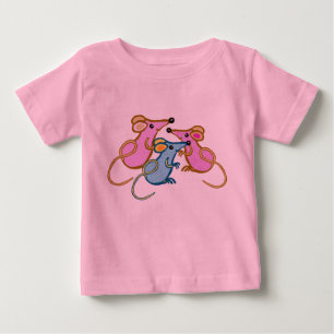 Three little mice baby T-Shirt