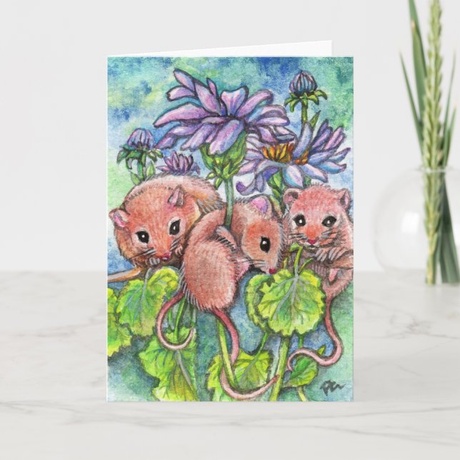 Three Little Mice Card (Front)