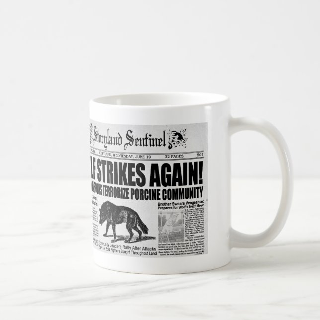 Three Little Pigs Coffee Mug (Right)