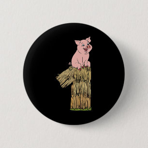 Three Little Pigs Pig 1 Easy Costume Kids Men Wome 2 Inch Round Button