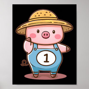 Three Little Pigs Pig 1 Halloween Costume Boys Gir Poster