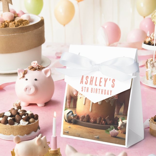 Three Little Pigs-Themed Birthday Favour Boxes (Creator Uploaded)