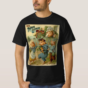 Three Little Pigs Vintage Fairy Tale T-Shirt