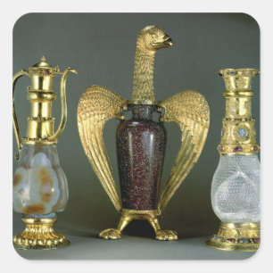 Three liturgical vessels incorporating antique ves square sticker