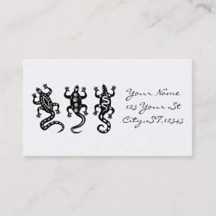 Three Lizards Thunder_Cove Southwest Style Business Card