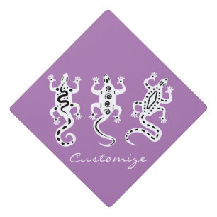 Three Lizards Thunder_Cove Southwest Style Graduation Cap Topper