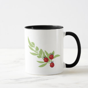 Three Lucky Ladybugs Mug