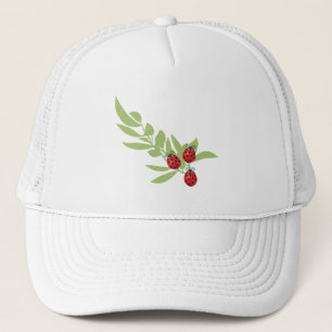 Three Lucky Ladybugs Trucker Hat