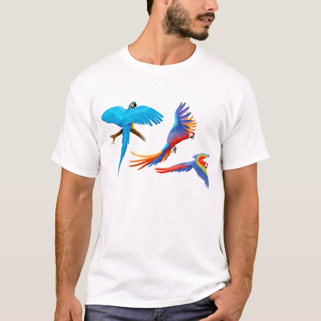 Three Macaws T-Shirt (Front)