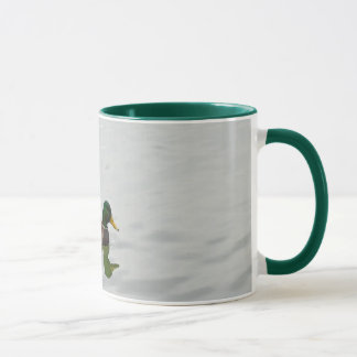 Three mallard ducks coffee mug