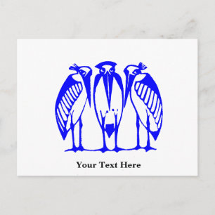 Three marabou (1892) holiday postcard