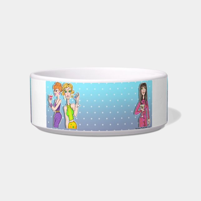 THREE MARTINI DIVAS COCKTAIL SNACK BOWL (Front)