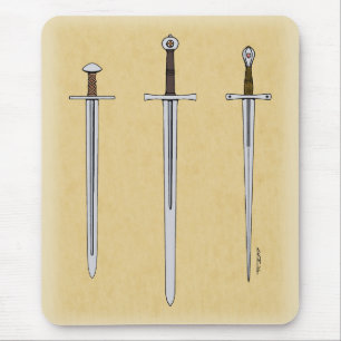 Three Medieval Swords 2016 Mouse Pad