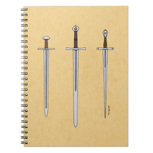 Three Medieval Swords 2016 Notebook
