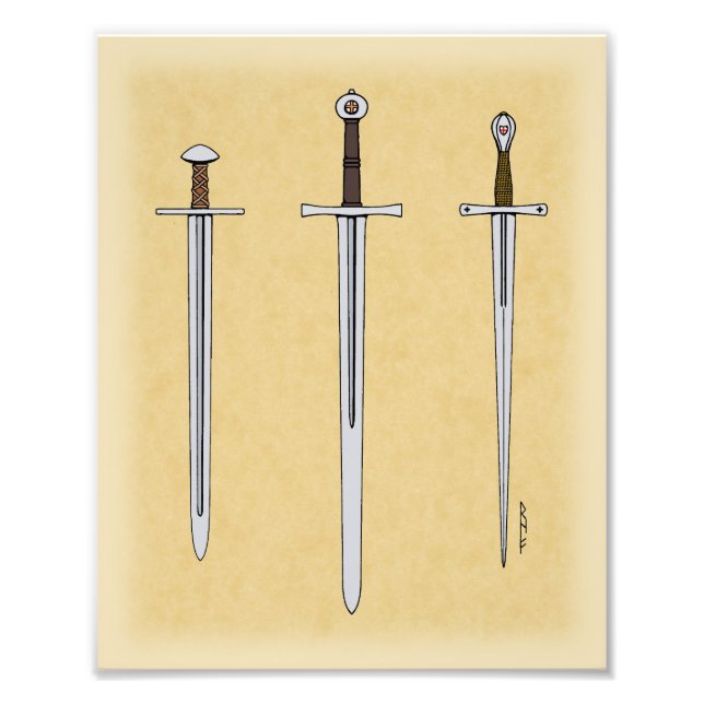 Three Medieval Swords 2016 Photo Print (Front)