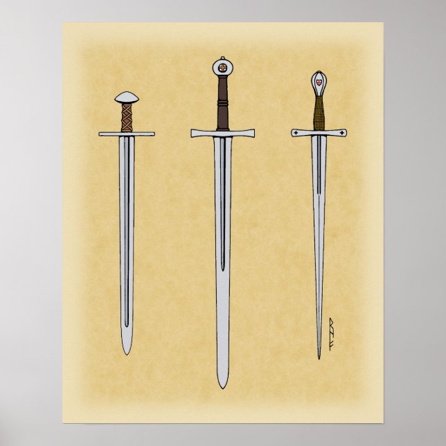 Three Medieval Swords 2016 Poster (Front)