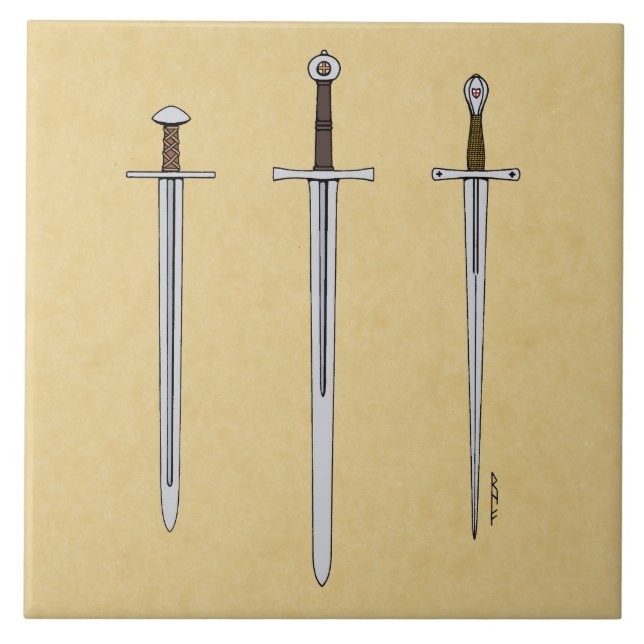 Three Medieval Swords 2016 Tile (Front)