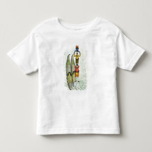 Three men balancing on two gondolas, 1772 toddler t-shirt