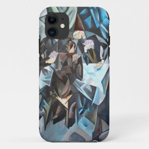 Three Men Playing Cards Geometric Art After Rockl iPhone 11 Case