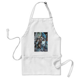 Three Men Playing Cards  Geometric Art After Rockl Standard Apron