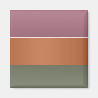 Three Metal Finish Color Stripe - Add Text Img Magnet