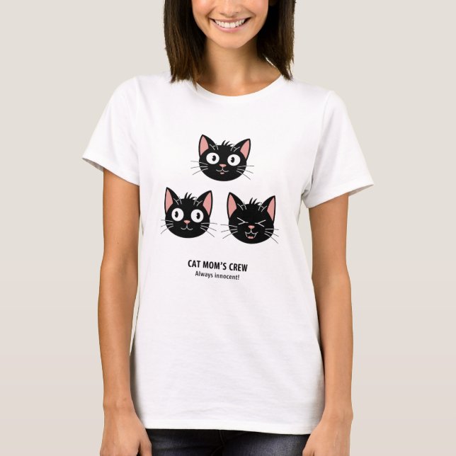 Three Mischievous Cats T-Shirt (Front)