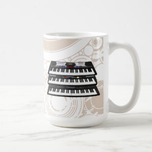 Three Modern Keyboards: Synthesizers: Coffee Mug