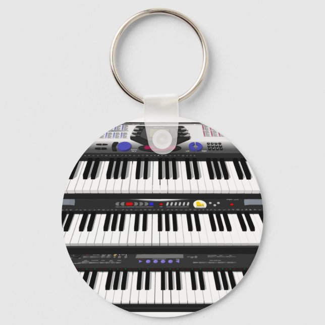 Three Modern Keyboards: Synthesizers: Keychain (Front)