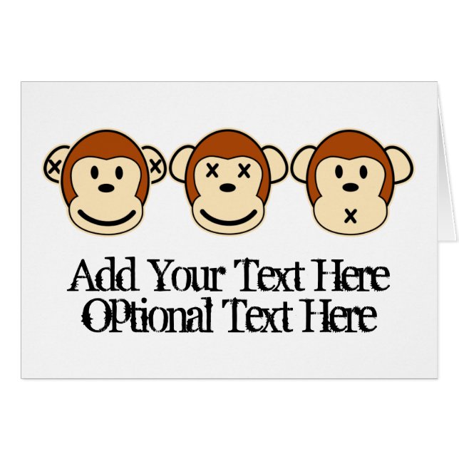 Three Monkeys Design (Front Horizontal)