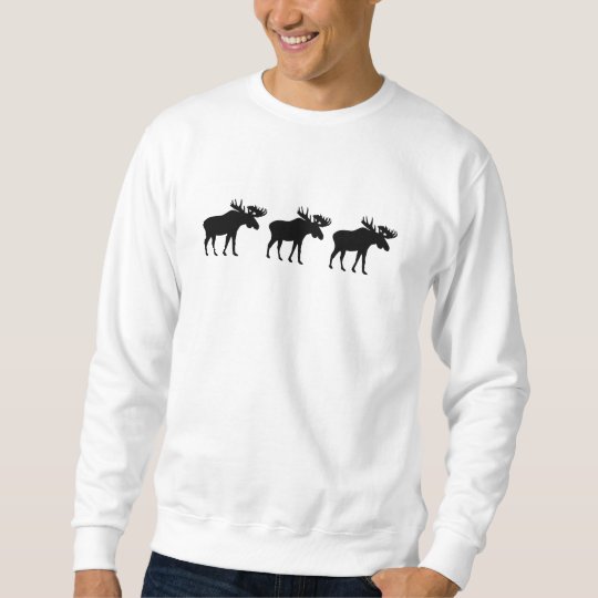 Three moose elk sweatshirt