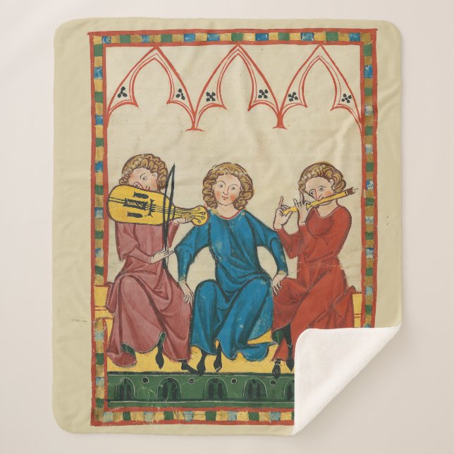 Three musicians sherpa blanket (Front)