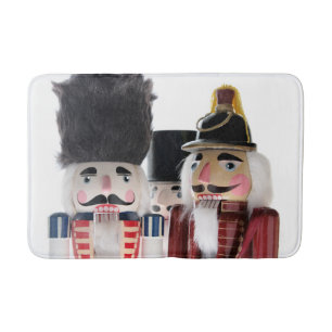 Three nutcrackers bath mat